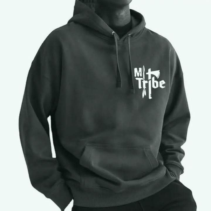 Black Mi-Tribe logo hoodie